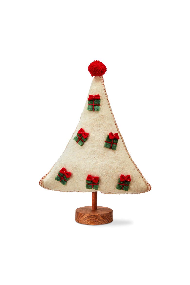 Multicolor Felt Tree Decor Small Holiday Sculptures, Main, color, Multicolored