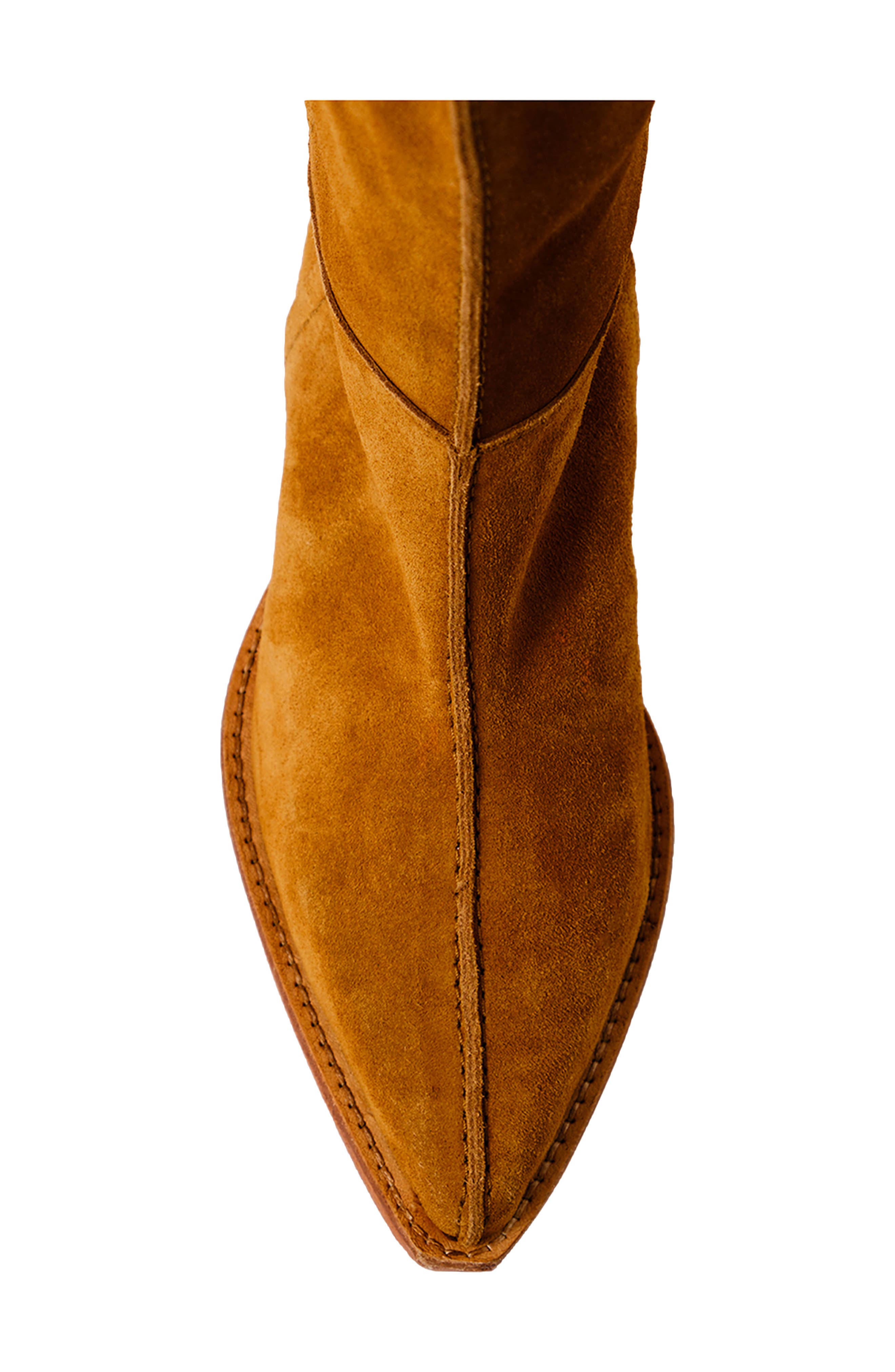 Free People Sway Knee High Boot, Alternate, color, Burnt Caramel Suede