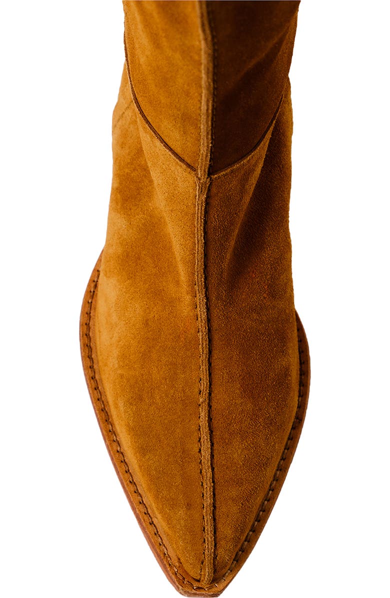 Free People Sway Knee High Boot, Alternate, color, Burnt Caramel Suede