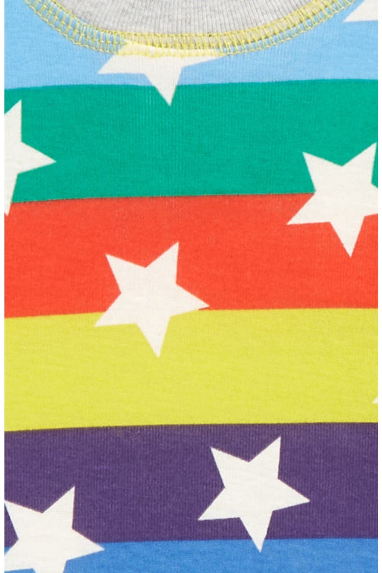 Kids' Glow in the Dark Fitted Two-Piece Pajamas, Alternate, color, RAINBOW GLOWING STARS