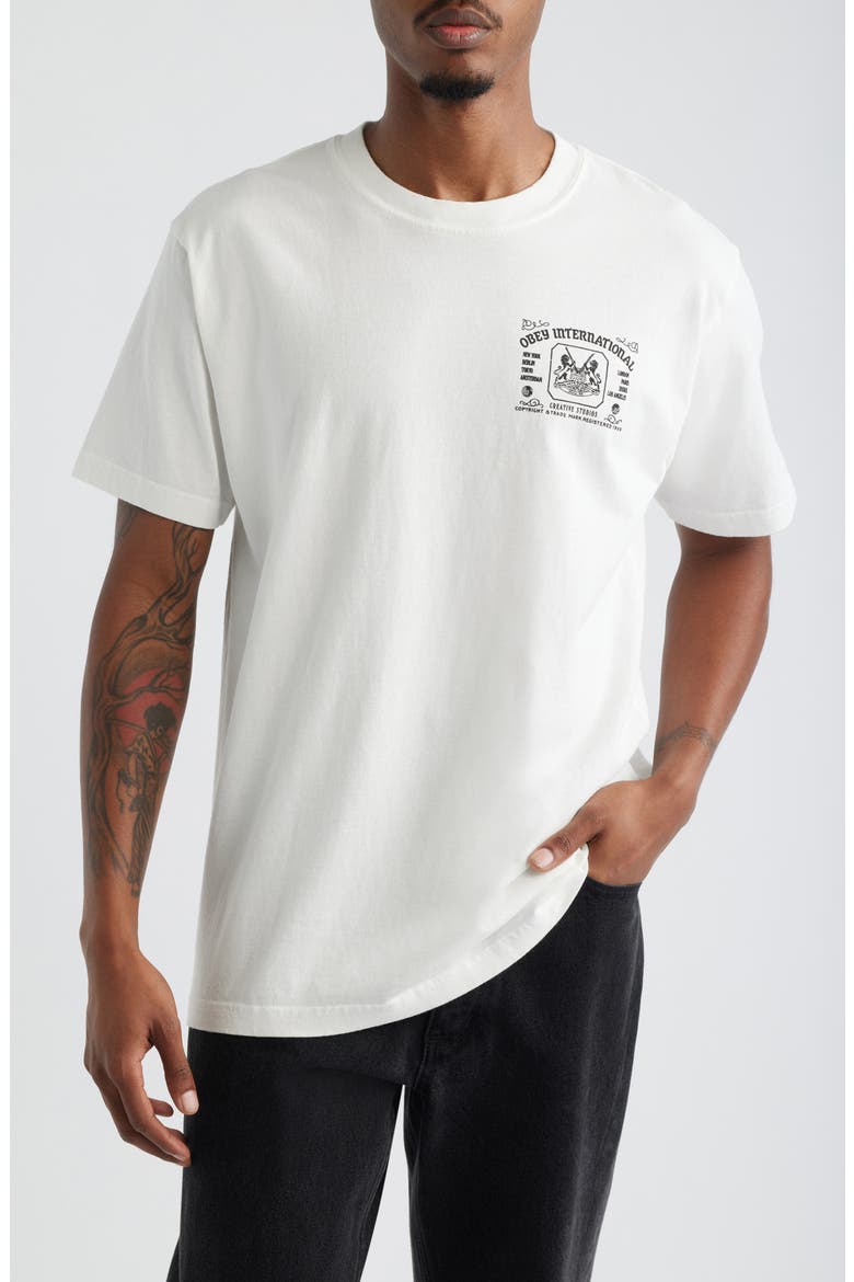 Creative Studios Cotton Graphic T-Shirt, Main, color, PIGMENT VINTAGE WHITE