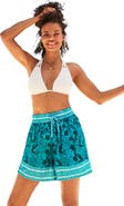 Swimsuits for All Tie-Front Cover Up Shorts