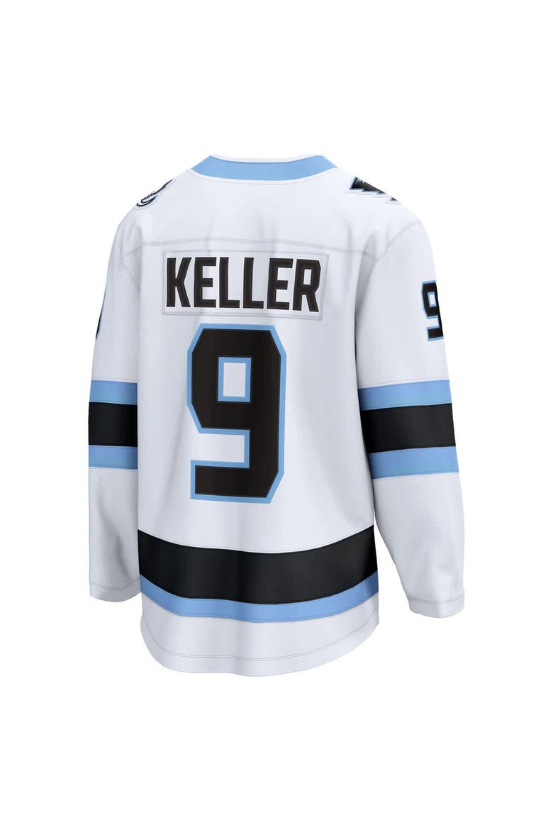 Men's Fanatics Clayton Keller White Utah Mammoth Away Breakaway Player Jersey, Alternate, color, White