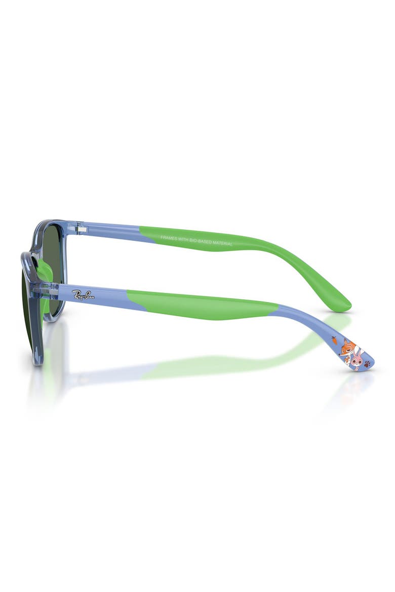 Kids' 49mm Square Sunglasses, Alternate, color, TRANSPARENT BLUE / DARK GREEN