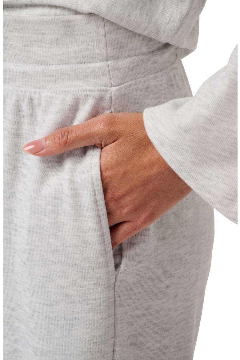 Cloud Sweater Straight Leg Pants, Alternate, color, HEATHER LIGHT GREY