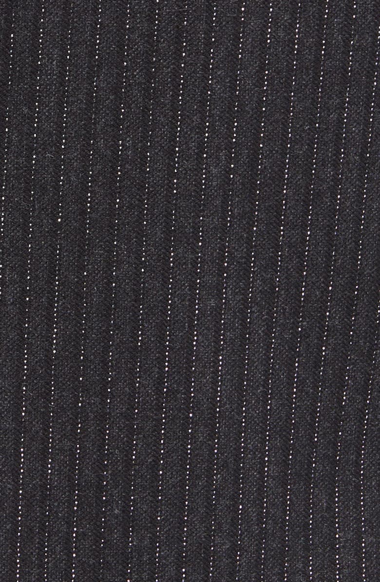 AllSaints Androm Metallic Pinstripe Blazer, Alternate, color, 