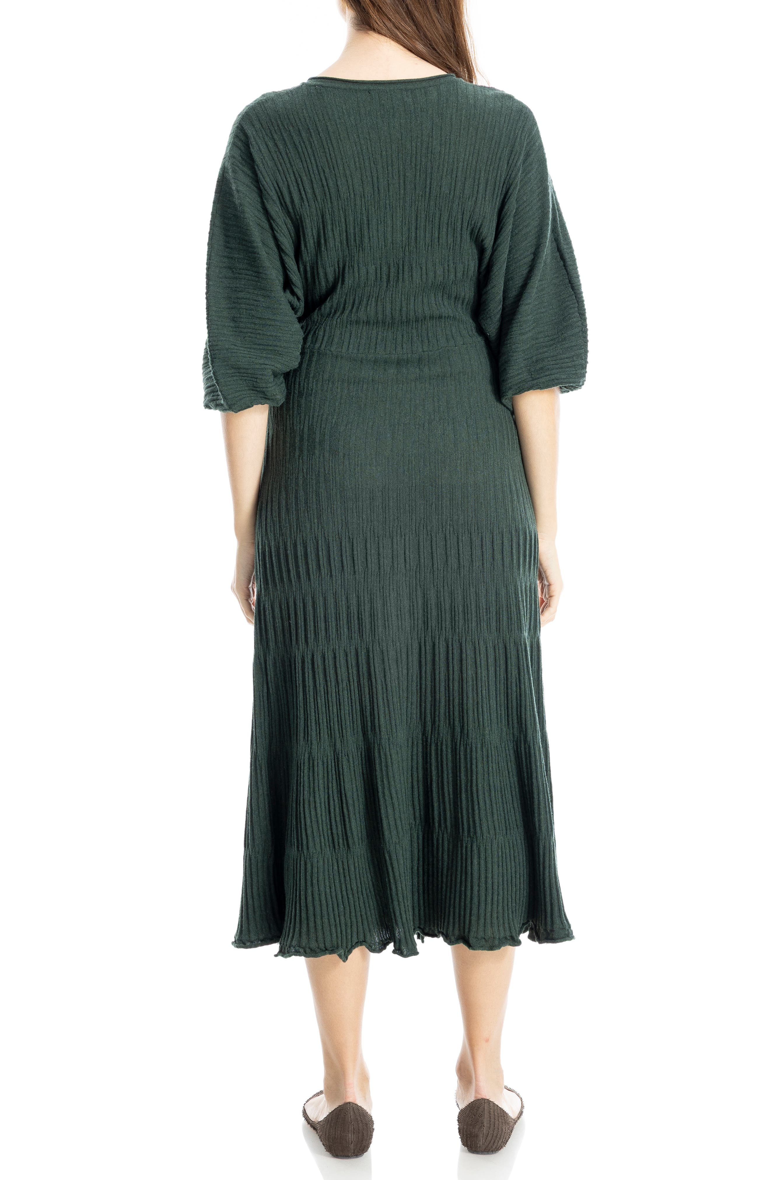 Balloon Sleeve Midi Sweater Dress - image 4