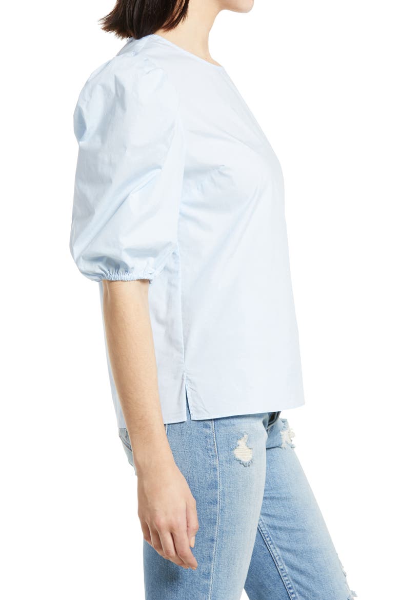 Puff Sleeve Top, Alternate, color, POWDER BLUE