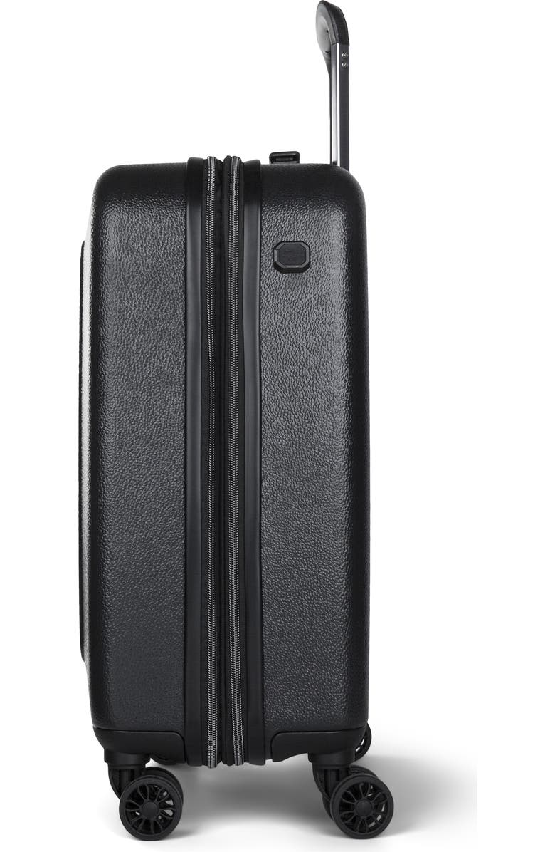 bugatti Milano Hardside Carry-on Luggage with Expansion, Alternate, color, Charcoal