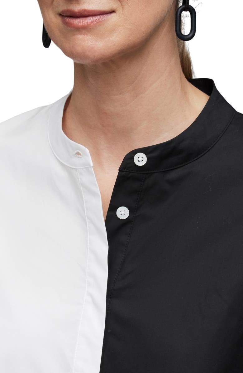 AllSaints Marice Mono Two-Tone Organic Cotton Tunic, Alternate, color, 