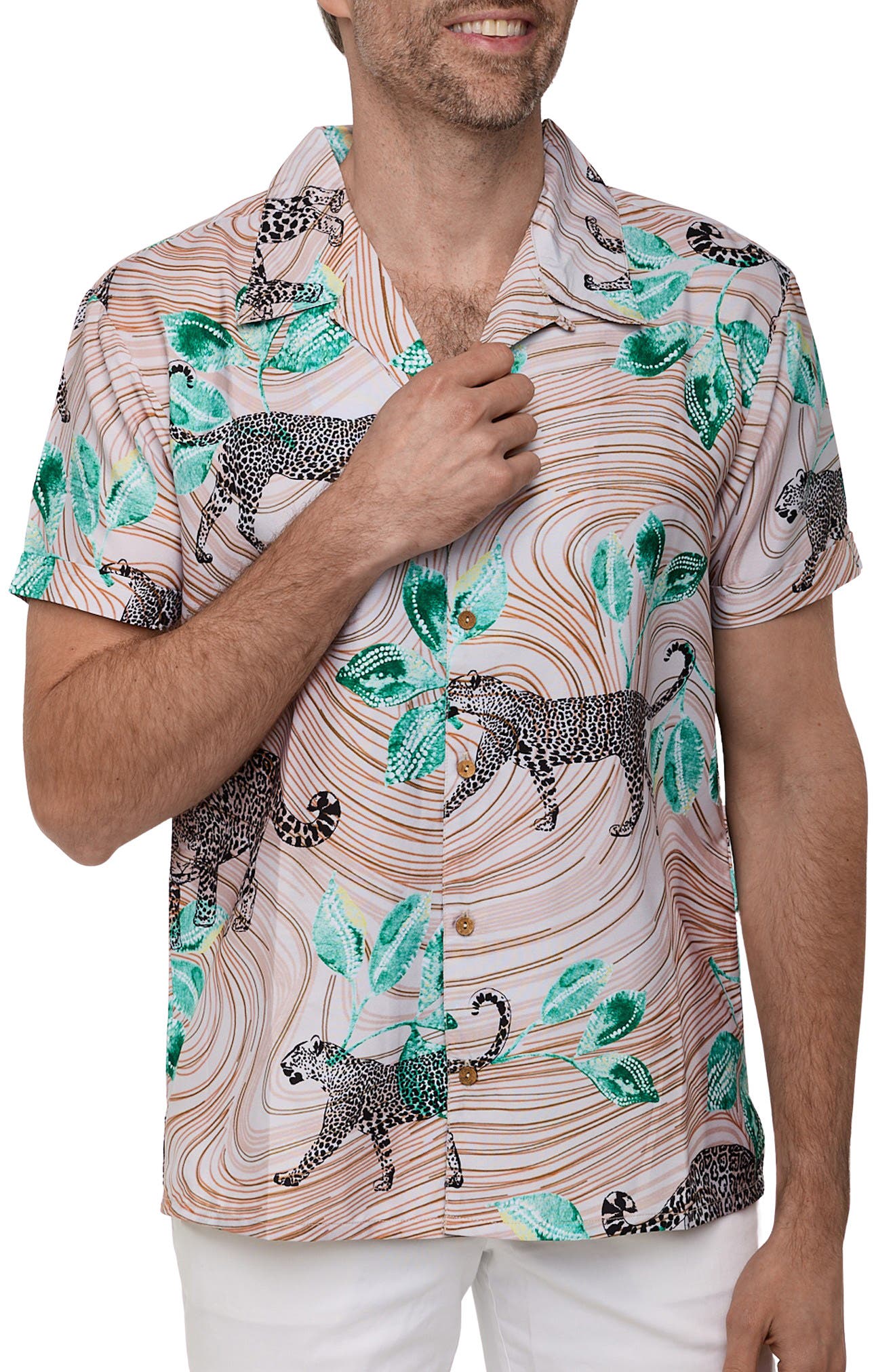 RANEES Extra Trim Fit Camp Shirt