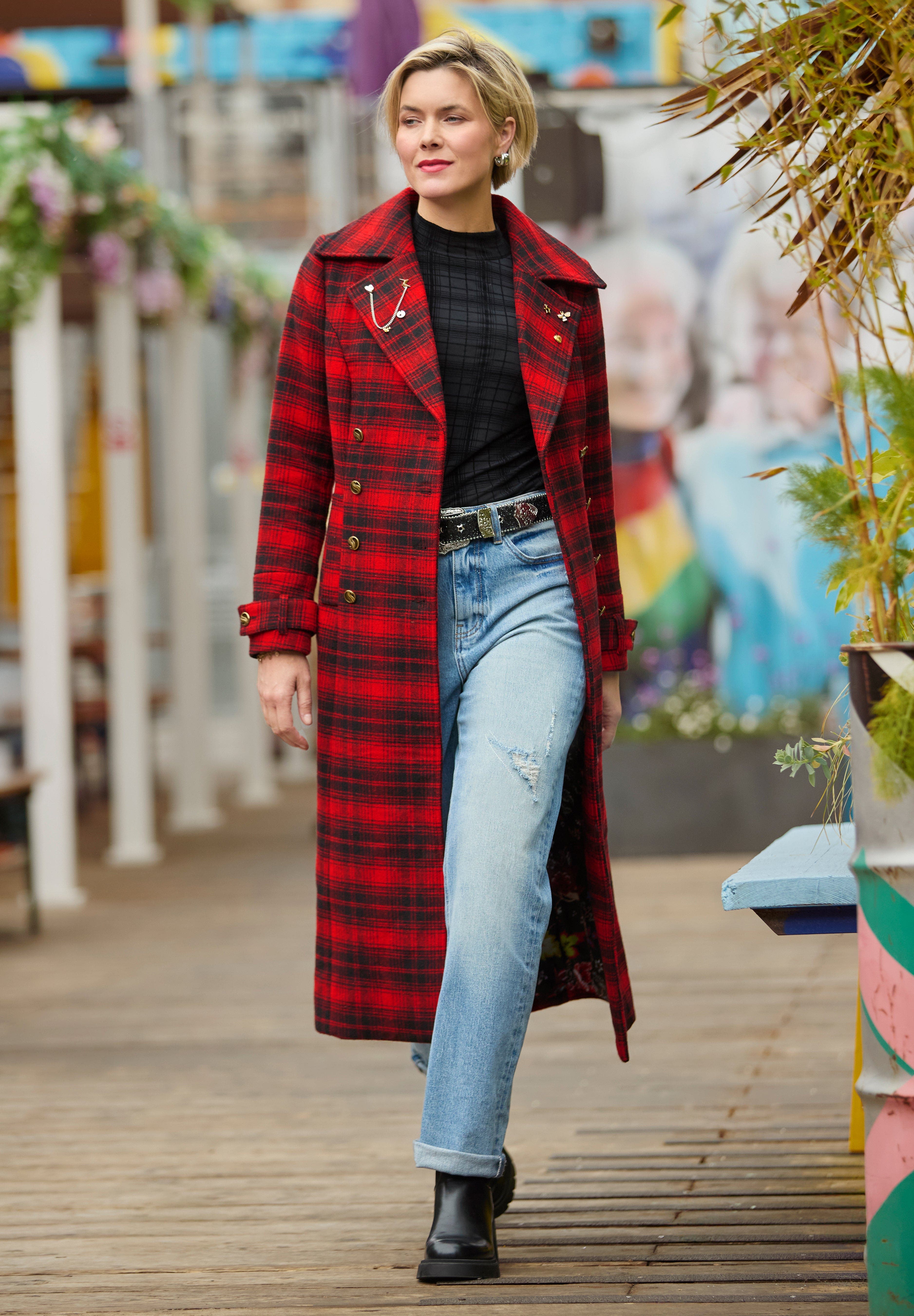 selected RED MEGA PLAID