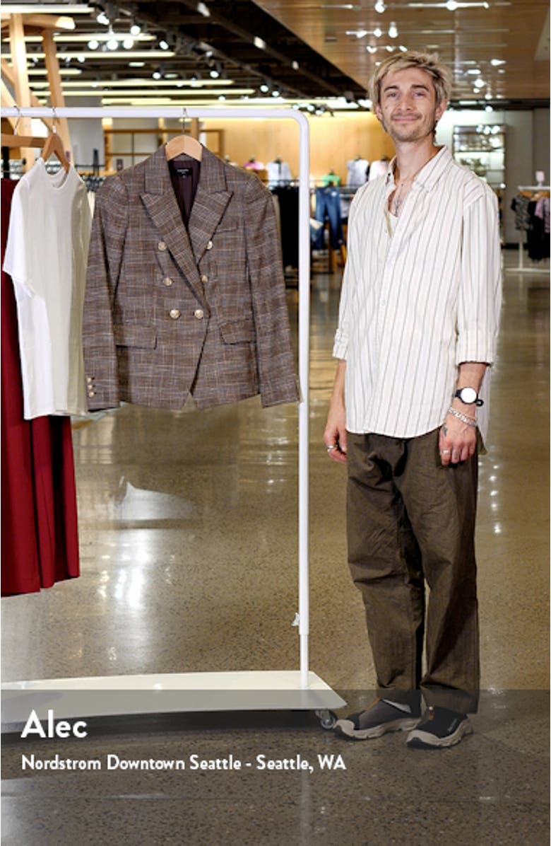 Plaid Double Breasted Blazer, sales video thumbnail