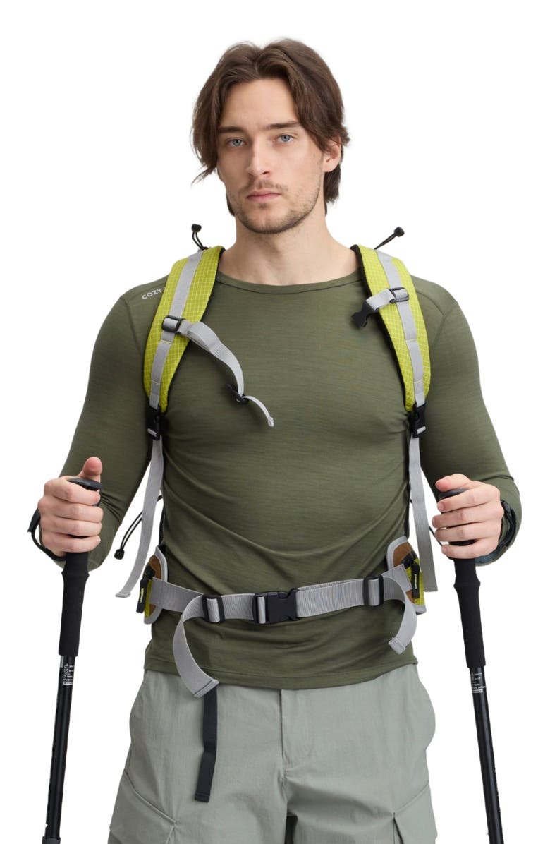 COZY ZERO Men's 100% Merino Classic L/S Crew, Alternate, color, Olive