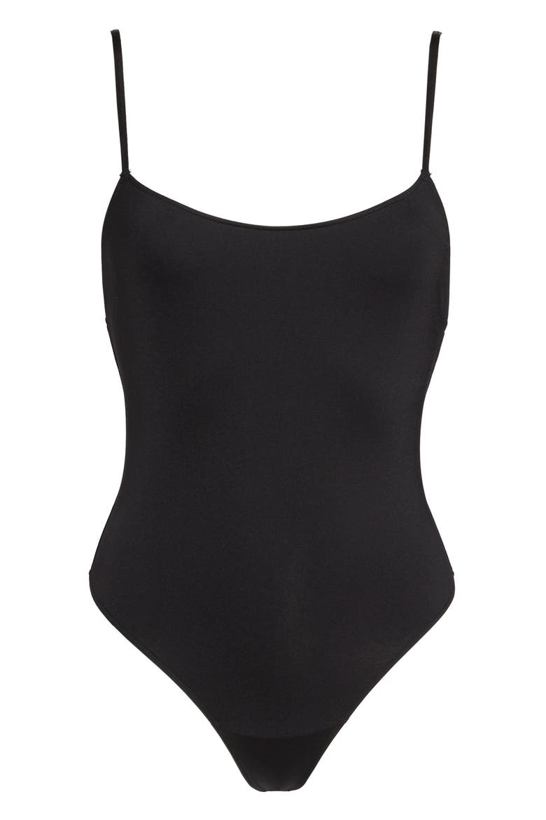Penelope Thong Bodysuit, Alternate, color, BLACK