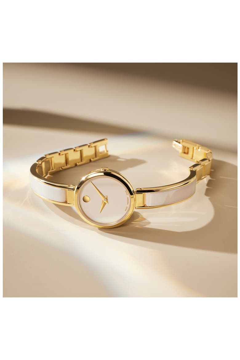 Moda Bracelet Watch, 24mm, Alternate, color, TAUPE