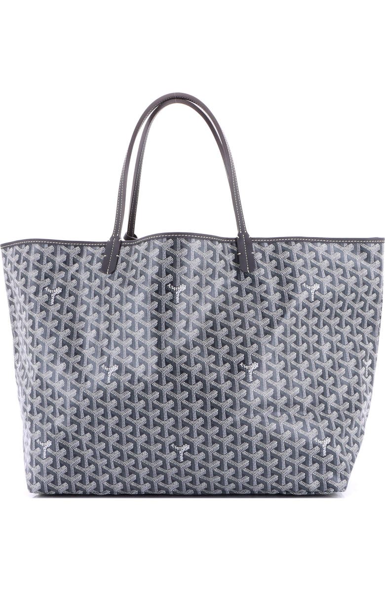 Pre-Owned Goyard Saint Louis Tote Coated Canvas GM, Main, color, Gray