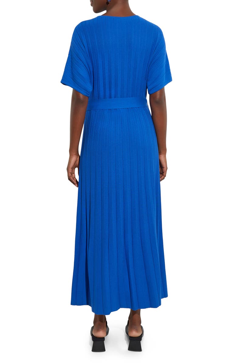 Misook Rib Tie Waist Knit Maxi Dress, Alternate, color, 
