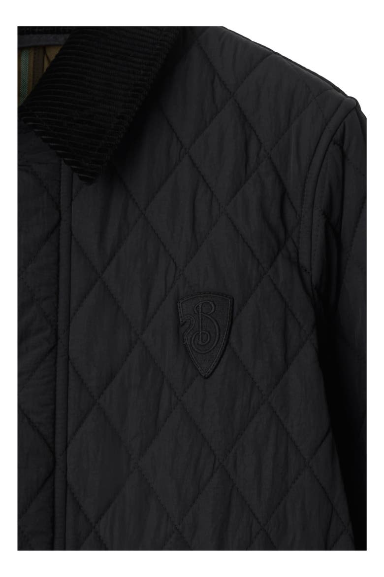 Quilted Nylon Jacket, Alternate, color, Black/snug