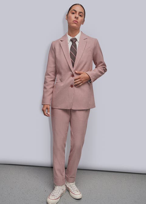 The Empower Houndstooth Notch Lapel Blazer
