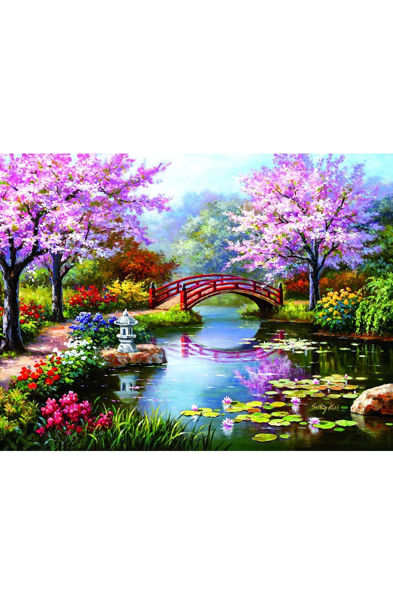 Sunsout Japanese Garden in Bloom 300 piece Jigsaw Puzzle for Adults, Alternate, color, Multicolor