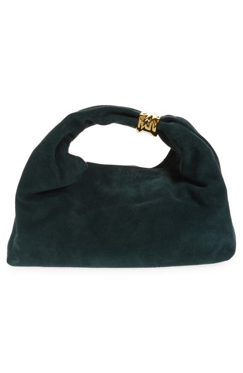 Madewell The Suede Mini Ring Pouch In Orange