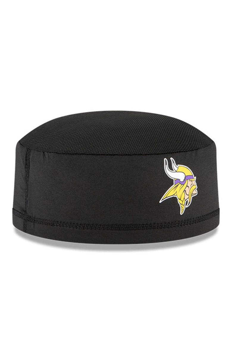 New Era Men's New Era Black Minnesota Vikings NFL Training Skully Cap, Alternate, color, 
