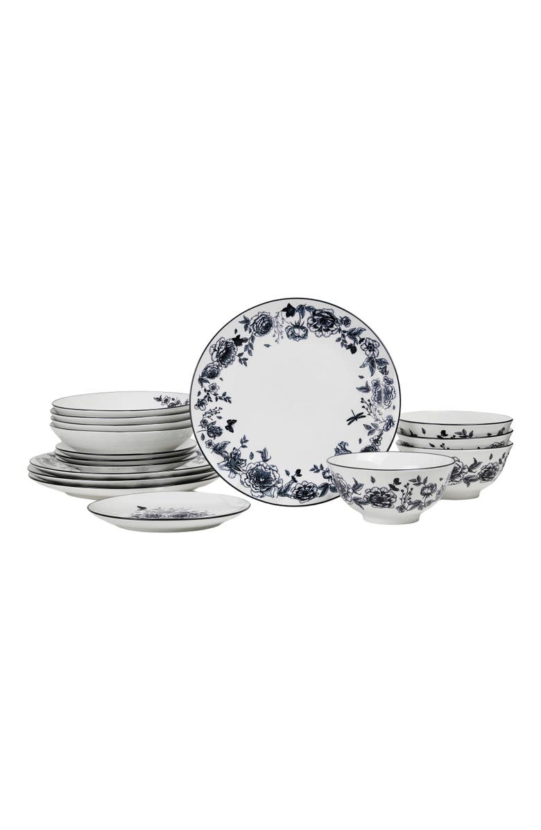 Stone Lain Esme Porcelain 16-Piece Dinnerware Set, Main, color, 