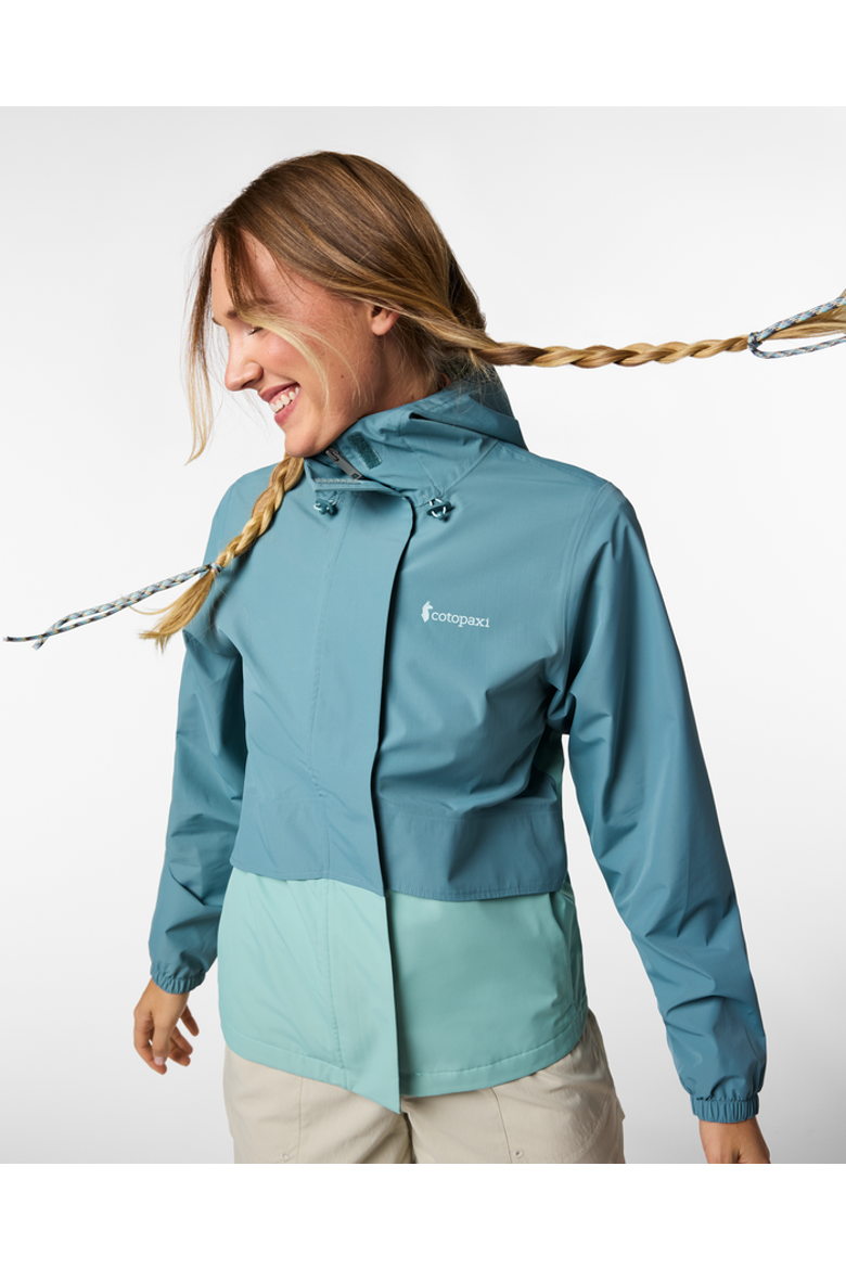 Rayu Rain Jacket - Women's, Alternate, color, Everglade and Tide Pool
