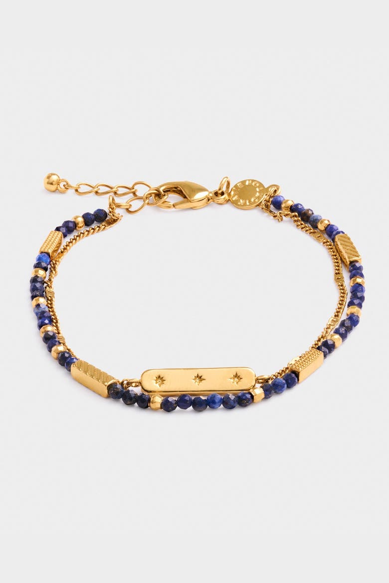 Birthstone Bracelet 'September' in Lapis Lazuli, Alternate, color, September