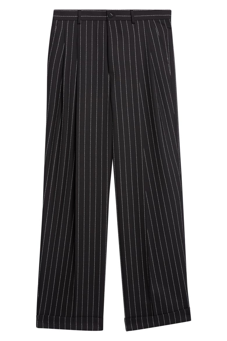 Wide Leg Wool Trousers, Alternate, color, RIGATO