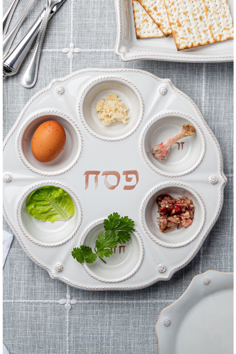 Berry & Thread Ceramic Seder Plate, Alternate, color, WHITEWASH