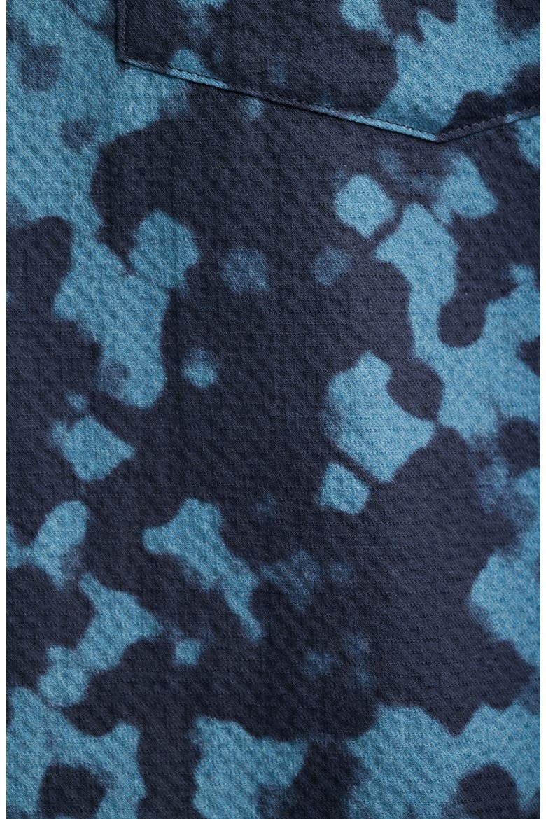 Weekend Short Sleeve Seersucker Button-Up Shirt, Alternate, color, BALTIC MULTI
