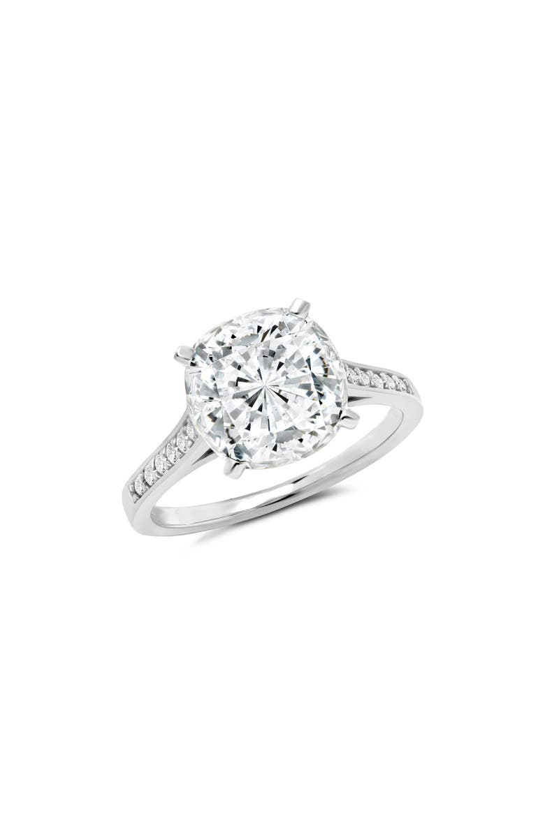 Crislu Cubic Zirconia Ring, Main, color, Pure Platinum/ Clear Stone