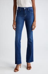 L'AGENCE Ruth Raw Hem Straight Leg Jeans