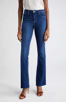 L'AGENCE Ruth Raw Hem Straight Leg Jeans