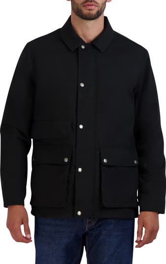 Cole Haan Waxed Cotton Rain Shirt Jacket Nordstrom