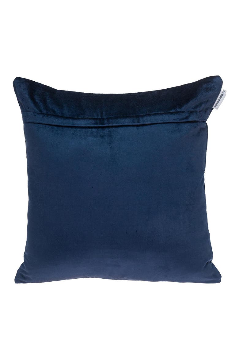 Marrisa Velvet Throw Pillow, Alternate, color, BLUE/ NAVY