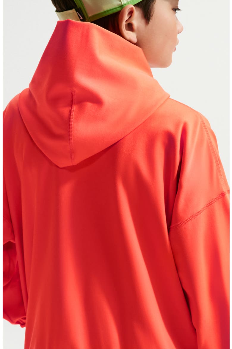 Kids' Pro Dri-FIT Hoodie, Alternate, color, TURF ORANGE/ BLACK