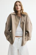 H&M Short Lyocell-Blend Trench Coat