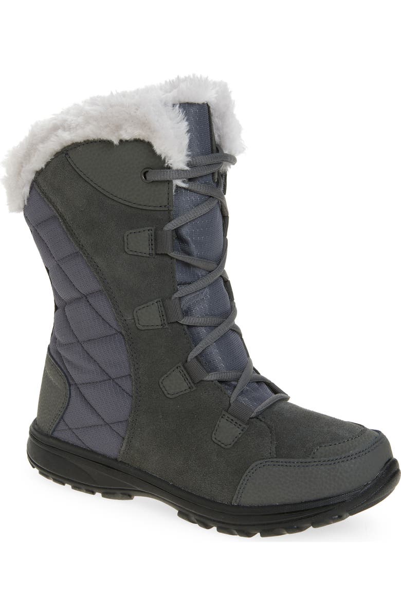 Columbia Ice Maiden II Waterproof Faux Fur Lined Boot, Main, color, Dove/Stratus