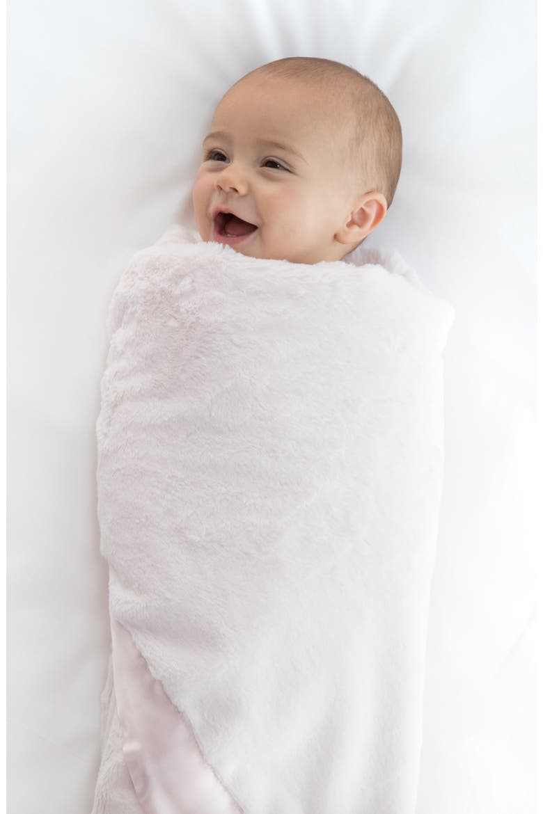 Luxe Baby Blanket, Alternate, color, PINK