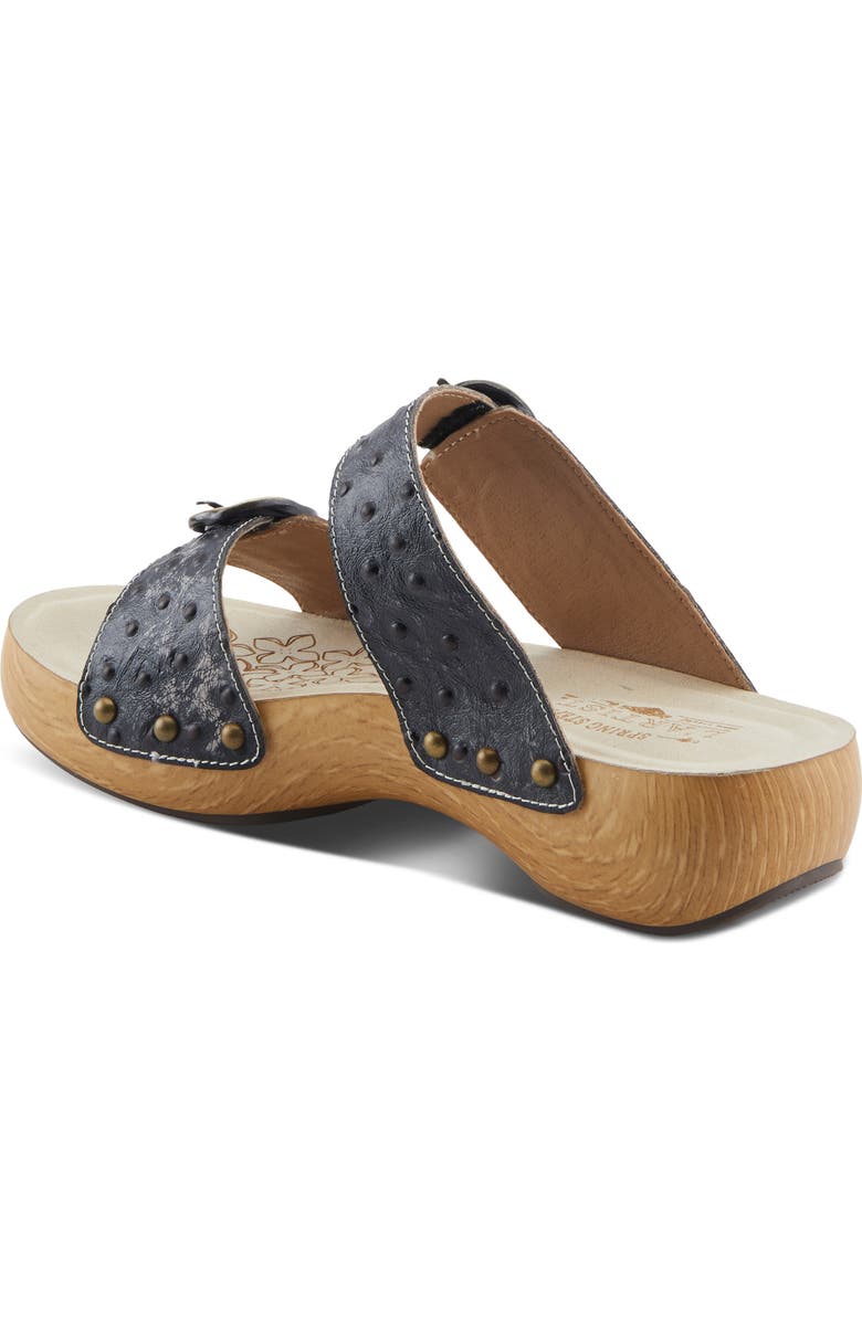 L'Artiste by Spring Step Nostalgish Platform Slide Sandal, Alternate, color, Black