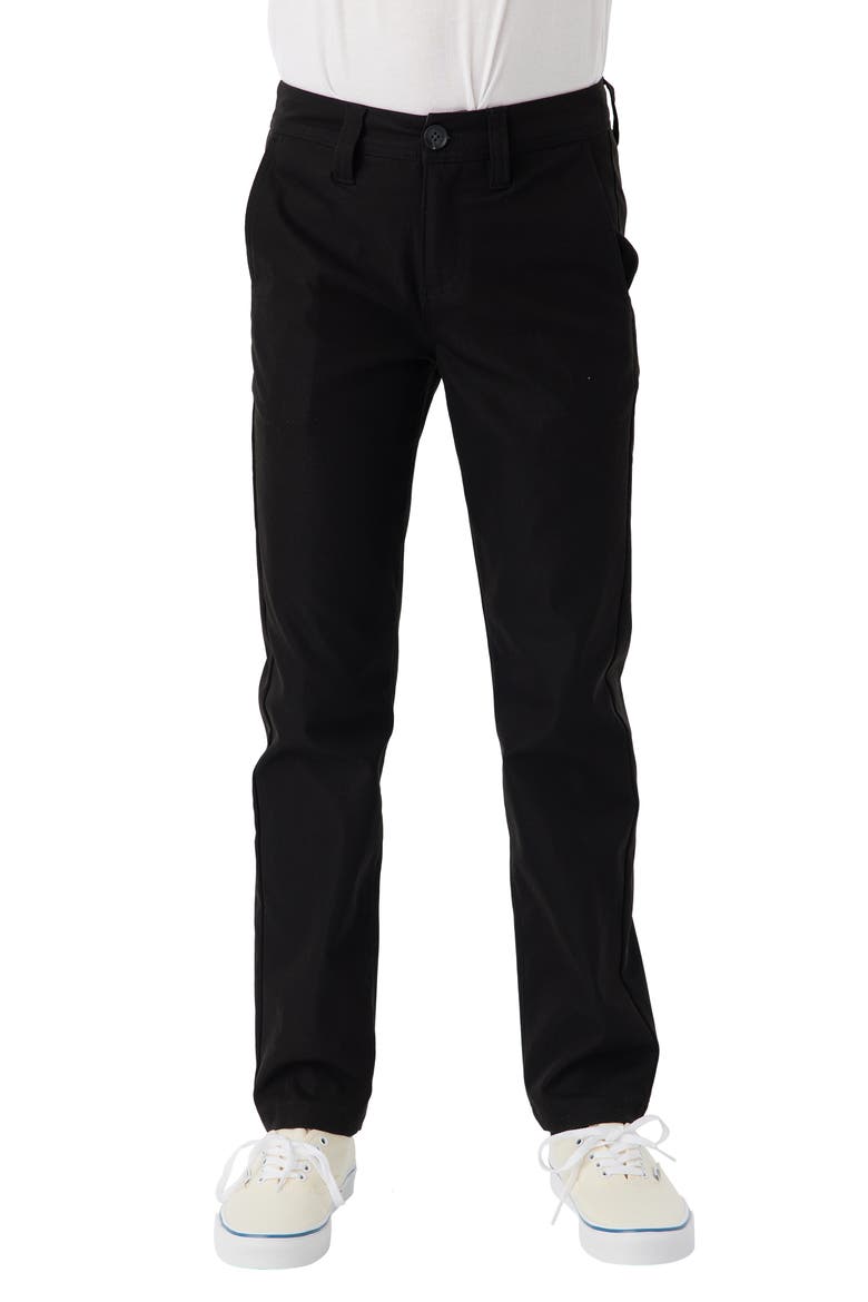 Kids' Redlands Modern Hybrid Water Resistant Pants, Main, color, BLACK