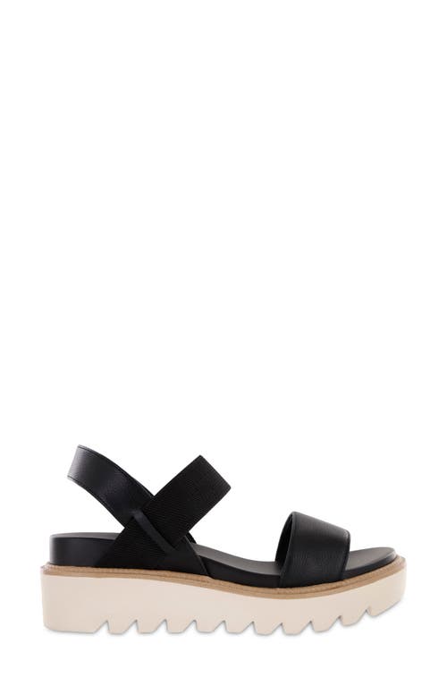 Mia Jene Platform Wedge Sandal In Black