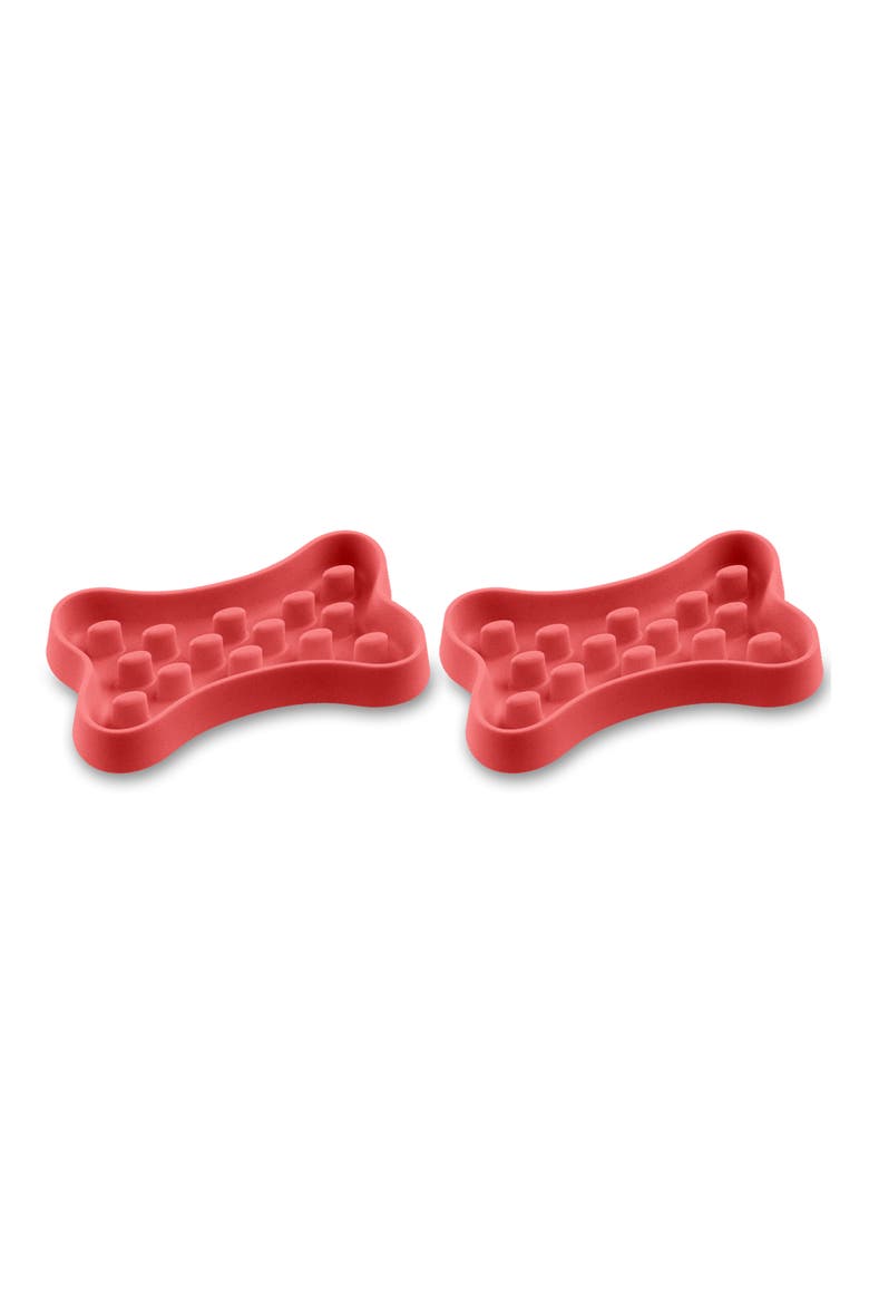 Slow Chow Bone Feeder, Main, color, RED