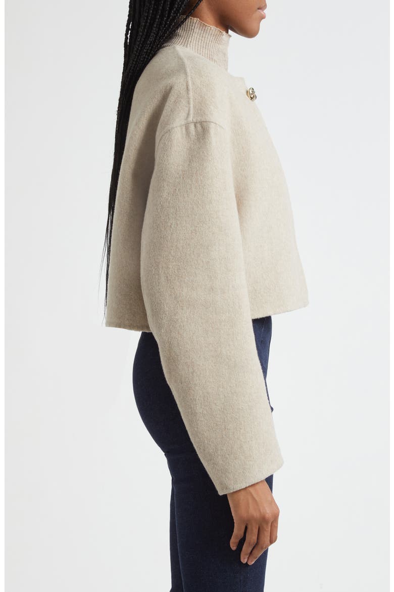 Philips Crop Wool Blend Jacket, Alternate, color, OATMEAL MELANGE