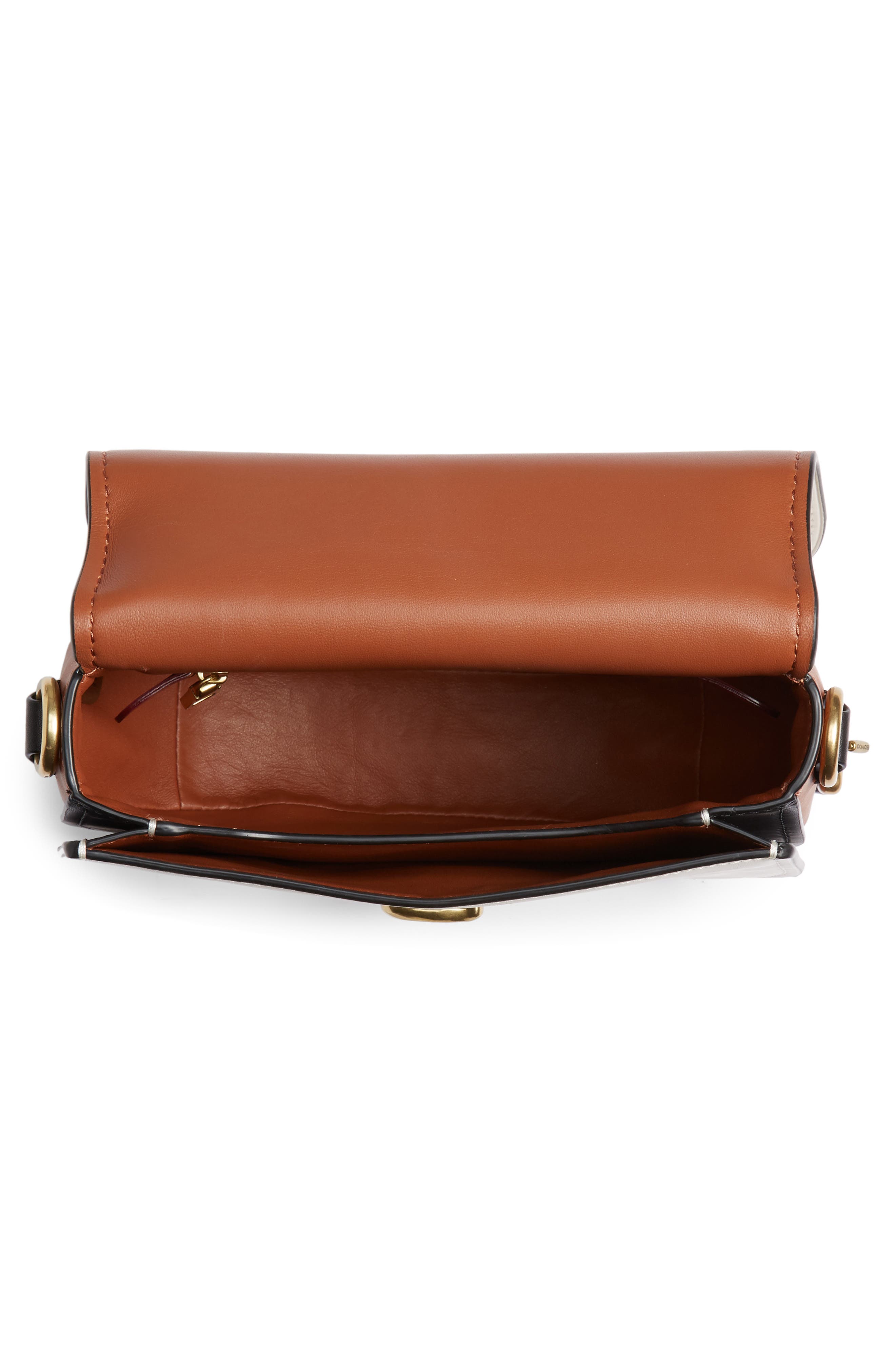 COACH Saddle 24 Leather Saddle Bag, Alternate, color, 