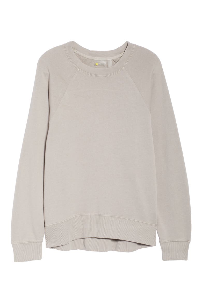 Jamie Crewneck Sweatshirt, Alternate, color, GREY PORPOISE