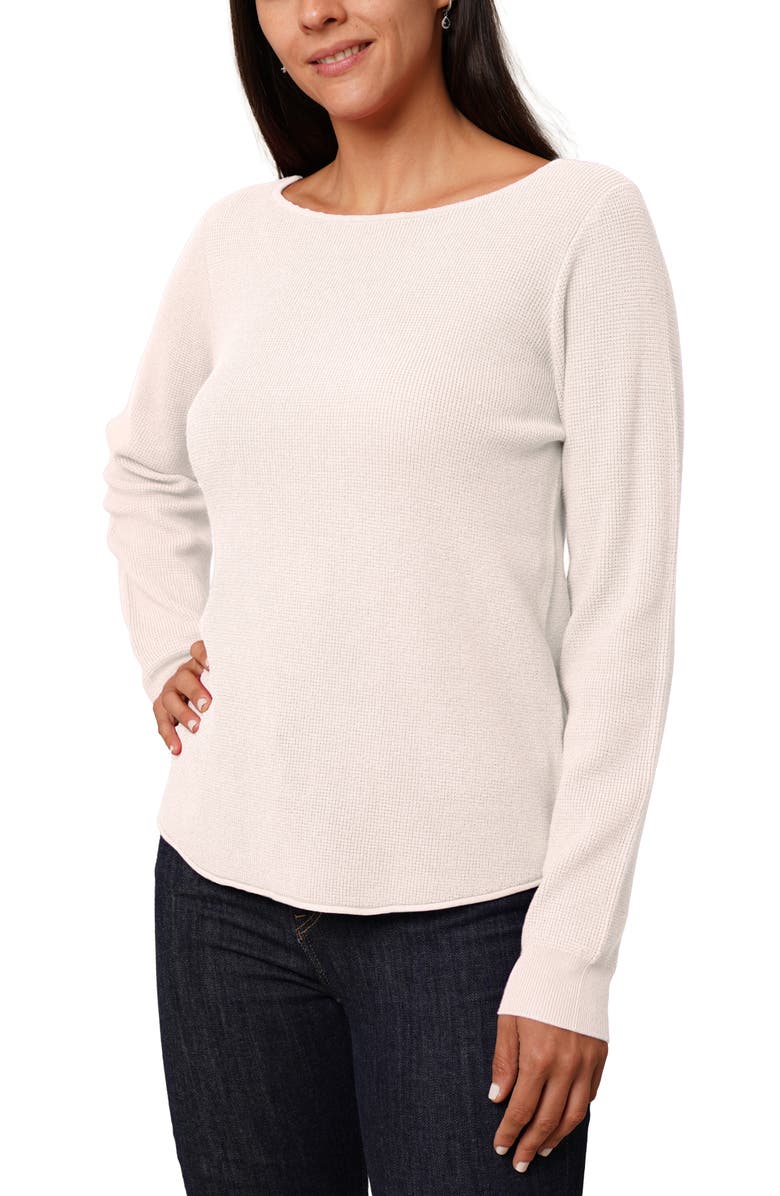 CYRUS Boat Neck Sweater, Alternate, color, Cream